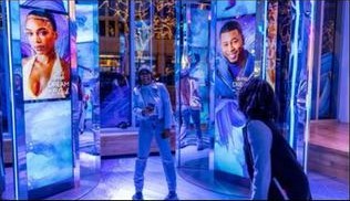 Dream in Black interactive screens featuring Black women