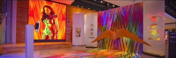 Dream in Black colorful immersive environment in store