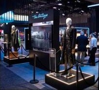 The Vintage sports memorabilia exhibit in AT&T store